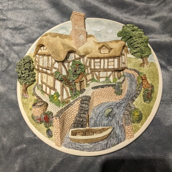 David Winters Other - David Winters On the Riverbank Plate cottage
